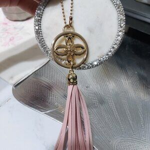 Keychain Handbag Charm Keyring Leather Tassel Accessory